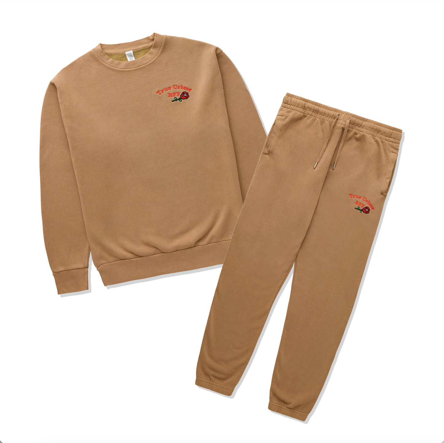 True Crime BFF Embroidered Joggers