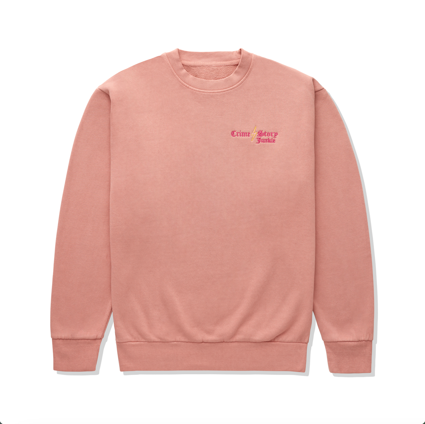Pink Crime Embroidered Sweatshirt