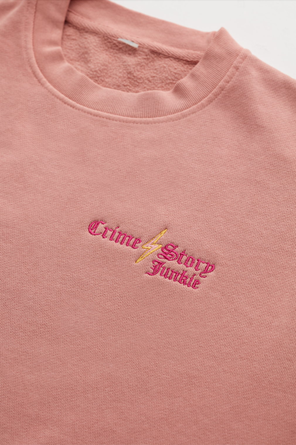 Pink Crime Embroidered Sweatshirt