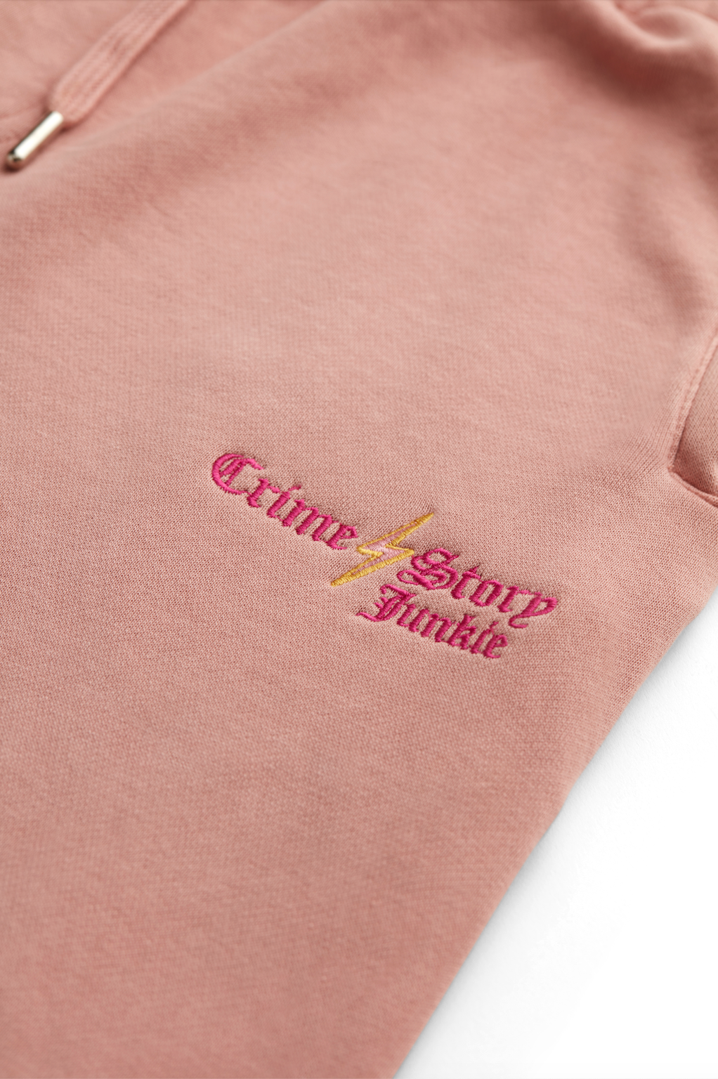 Pink Crime Embroidered Joggers
