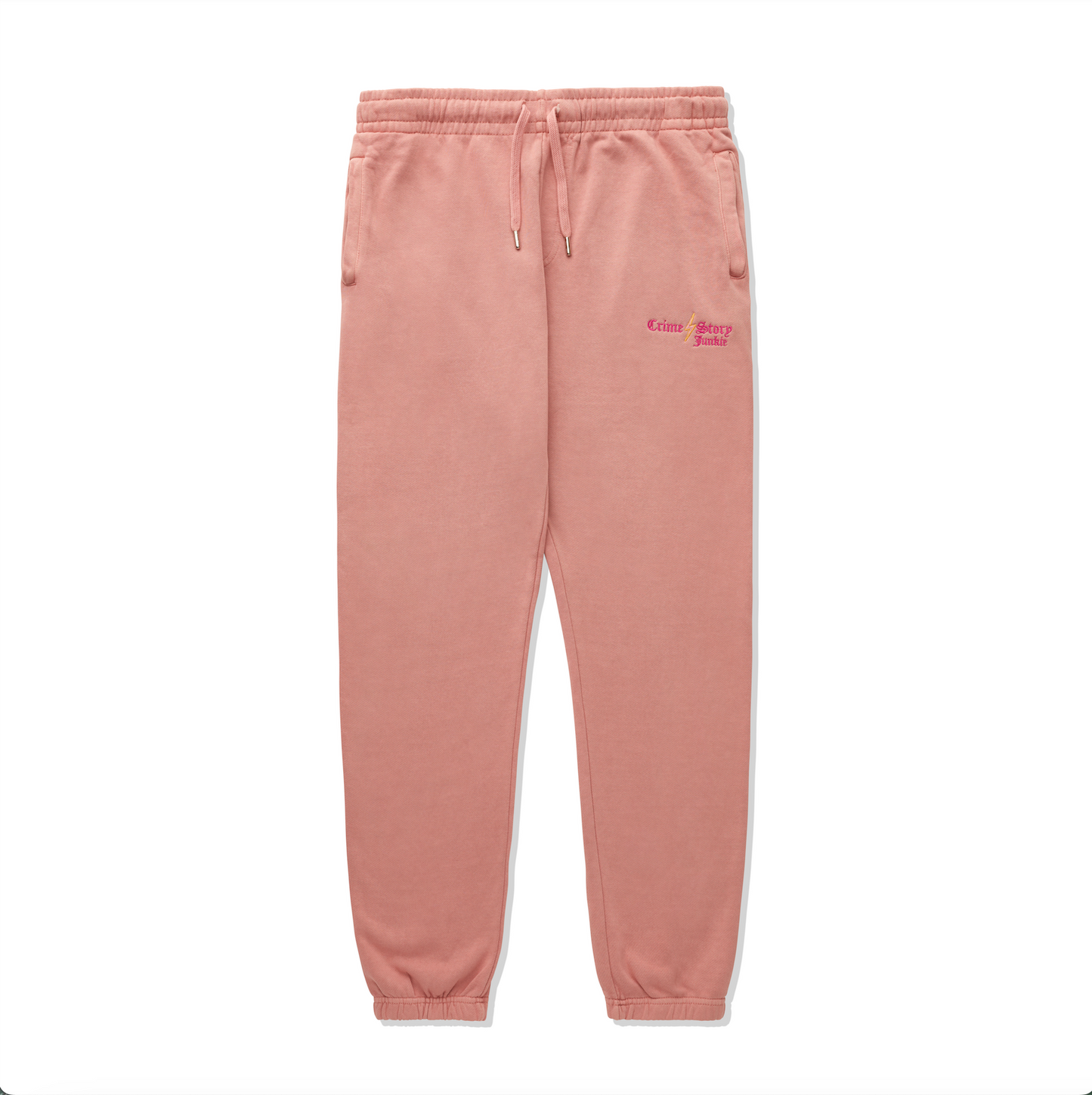 Pink Crime Embroidered Joggers