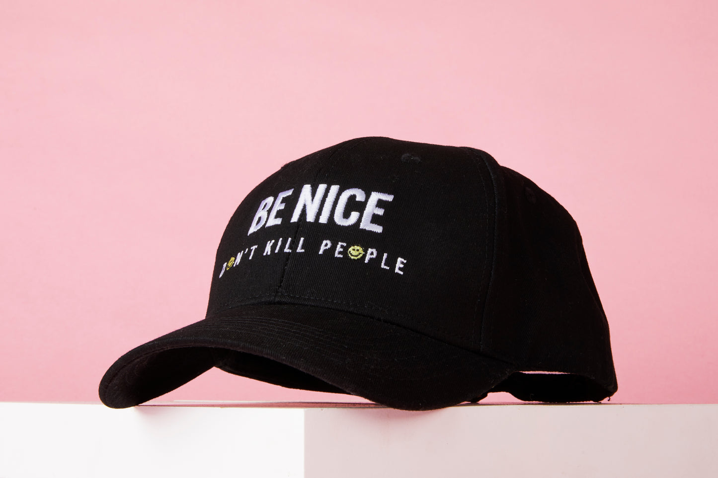 Be Nice Don't Kill People Embroidered Dad Cap