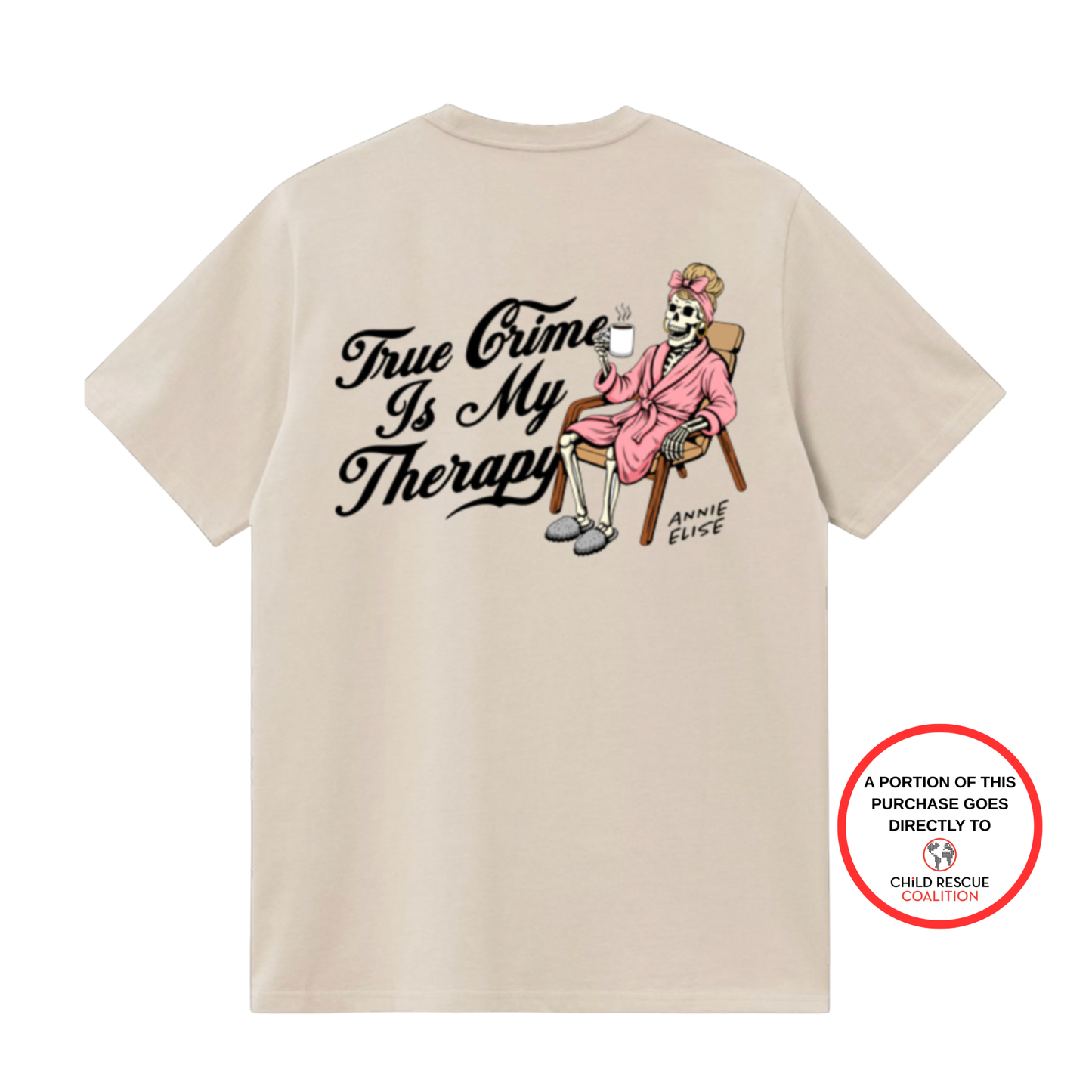 Cream True Crime is My Therapy 2025 Tour Tee