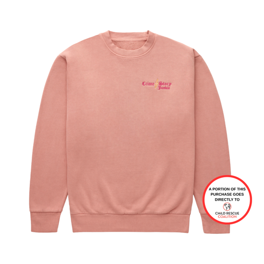 Pink Crime Embroidered Sweatshirt