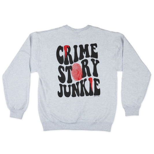 Crime Story Junkie 'Fingerprint' Sweatshirt (Part of a Matching Set)