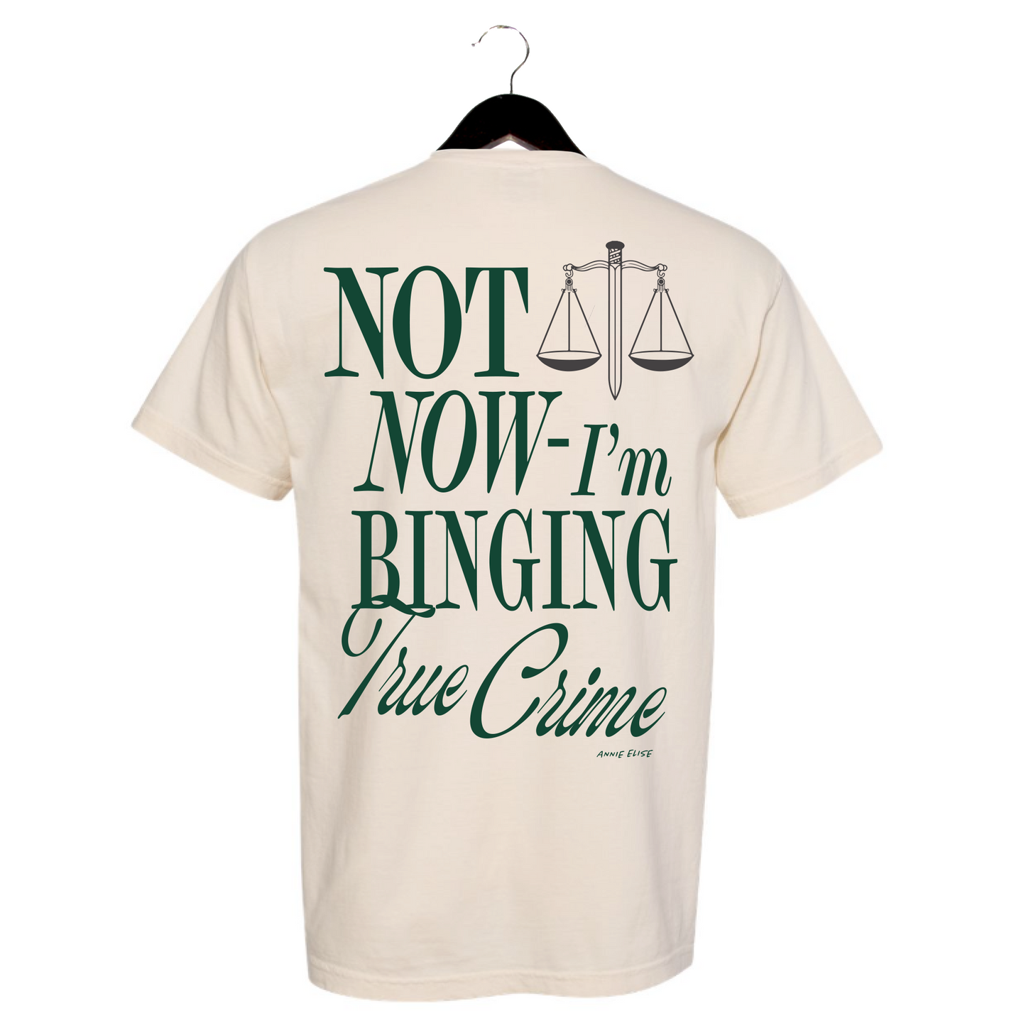 Not Now, I'm Binging True Crime T-Shirt