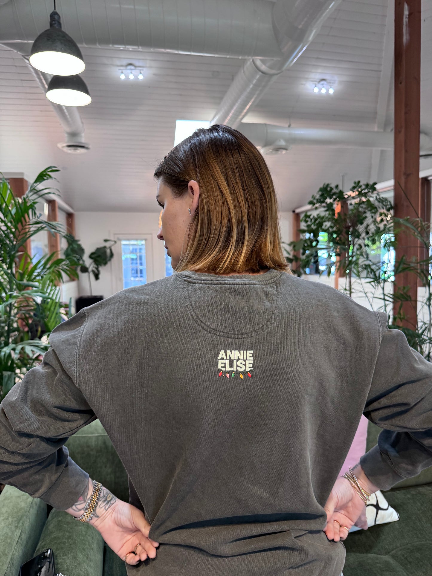 "True Crime Documentaries & Christmas Movies" Sweatshirt (Dark Gray)