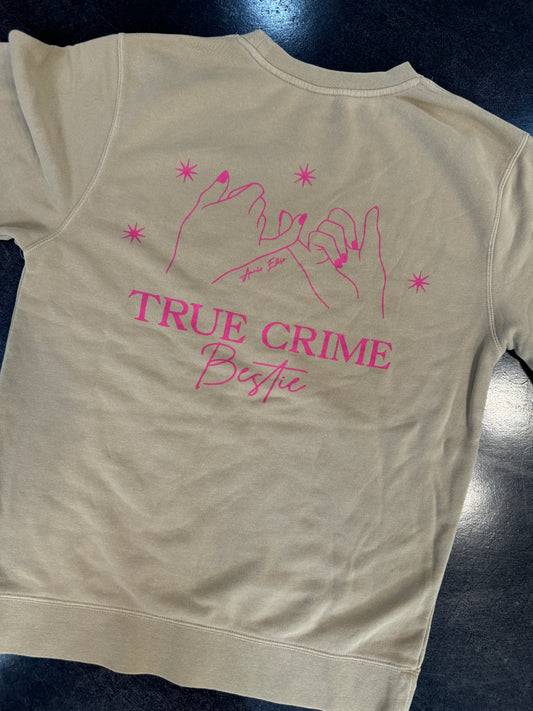 True Crime BFF Ultra Cozy Pinky Promise Sweatshirt - Camel