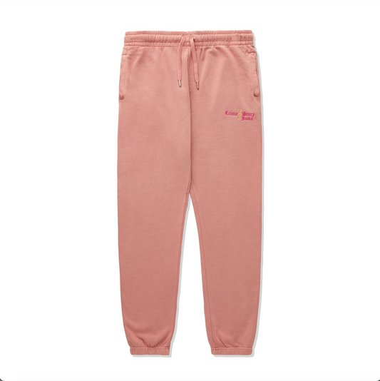 Pink Crime Embroidered Joggers
